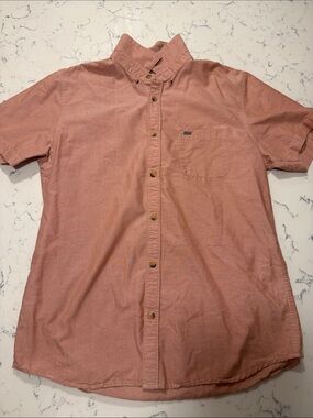Rip curl short sleeve button down shirt